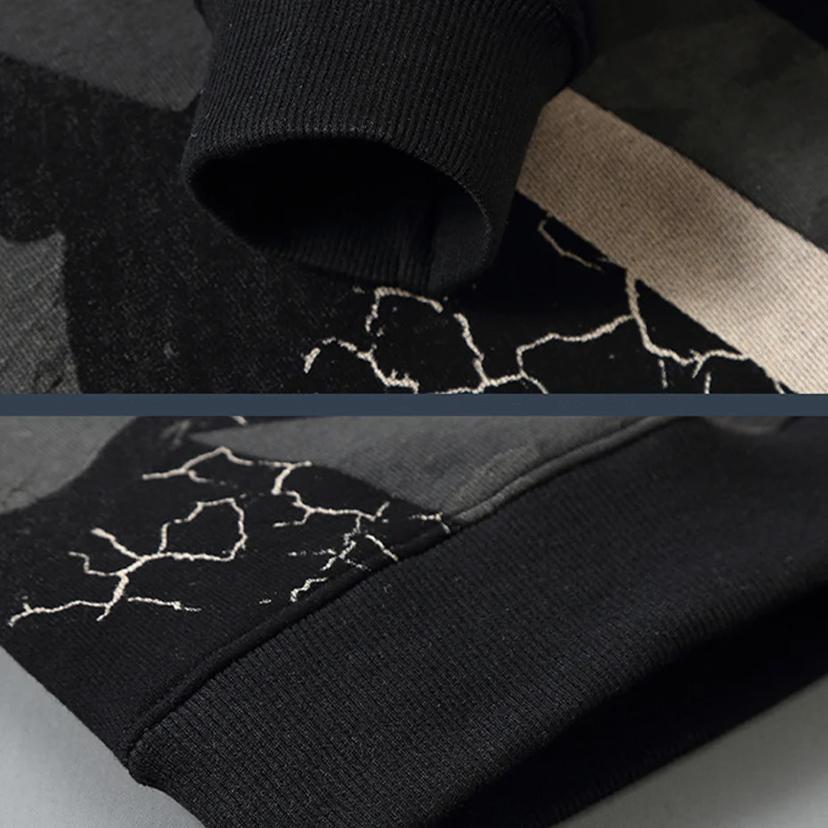 Vintage Streetwear Sweatshirts Men 10XL Plus Size Sweatshirts Graffiti Pullover Fashion Sweatshirt Big Size 10XL