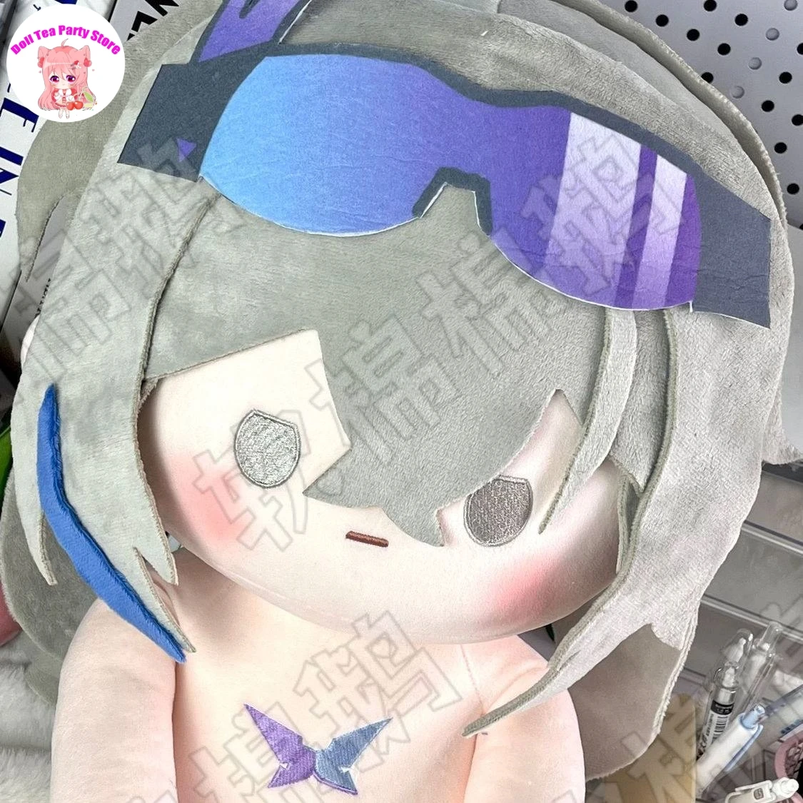

Silver Wolf Honkai：Star Rail 40cm Plush Cotton Doll Gift Anime Dress Up Clothes Body Plushies 10cm Nunu Body Toys Pillow