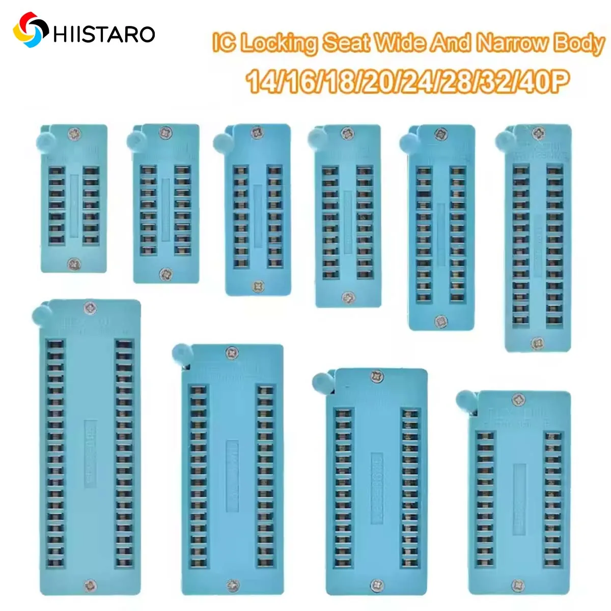 1Pcs IC lock seat zif socket Test Universal zif sockets 14Pin/16Pin/18Pin/20Pin/24Pin/28Pin/40Pin 14P/16P/18P/20P/24/28/40P