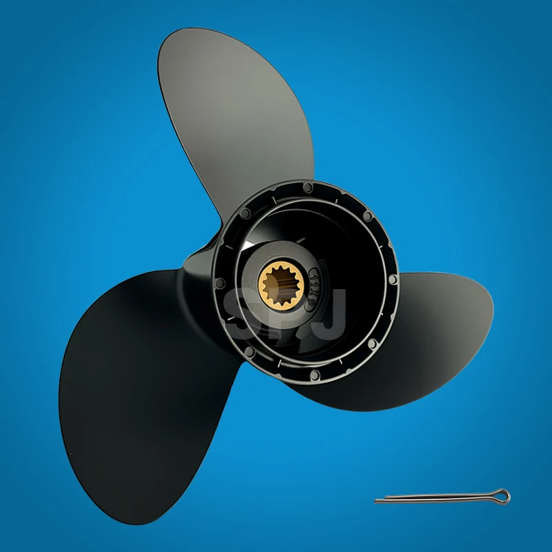 New Marine Engine Parts 14Spline Aluminum Alloy 3-Blade Outboard Propeller 11*9 For Johnson Evinrude OEM386317