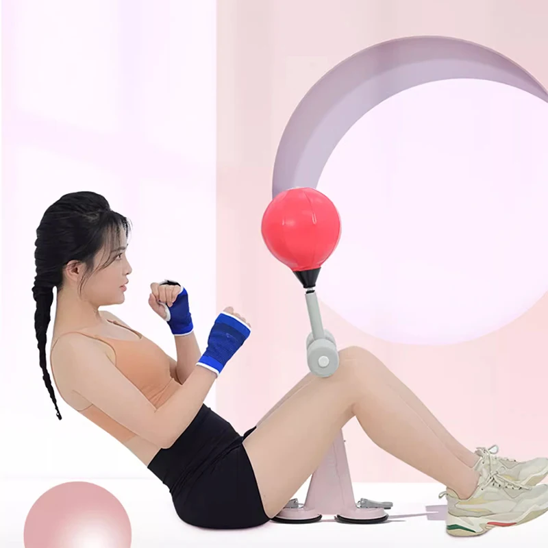 Sit-up aid, fitness equipment, home use suction cup abdominal muscle training tool, boxing venting ball