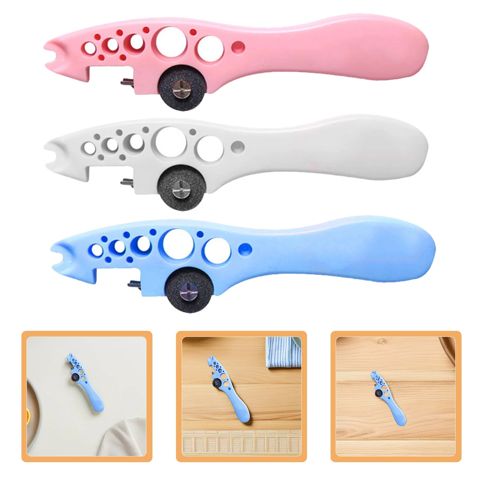 

3pcs Ampoule Bottle Opener Medical Glass Breaker Tool Reinforced Wheel Ergonomic Handle For Nurses Ampoule Cutting Tool Nurse