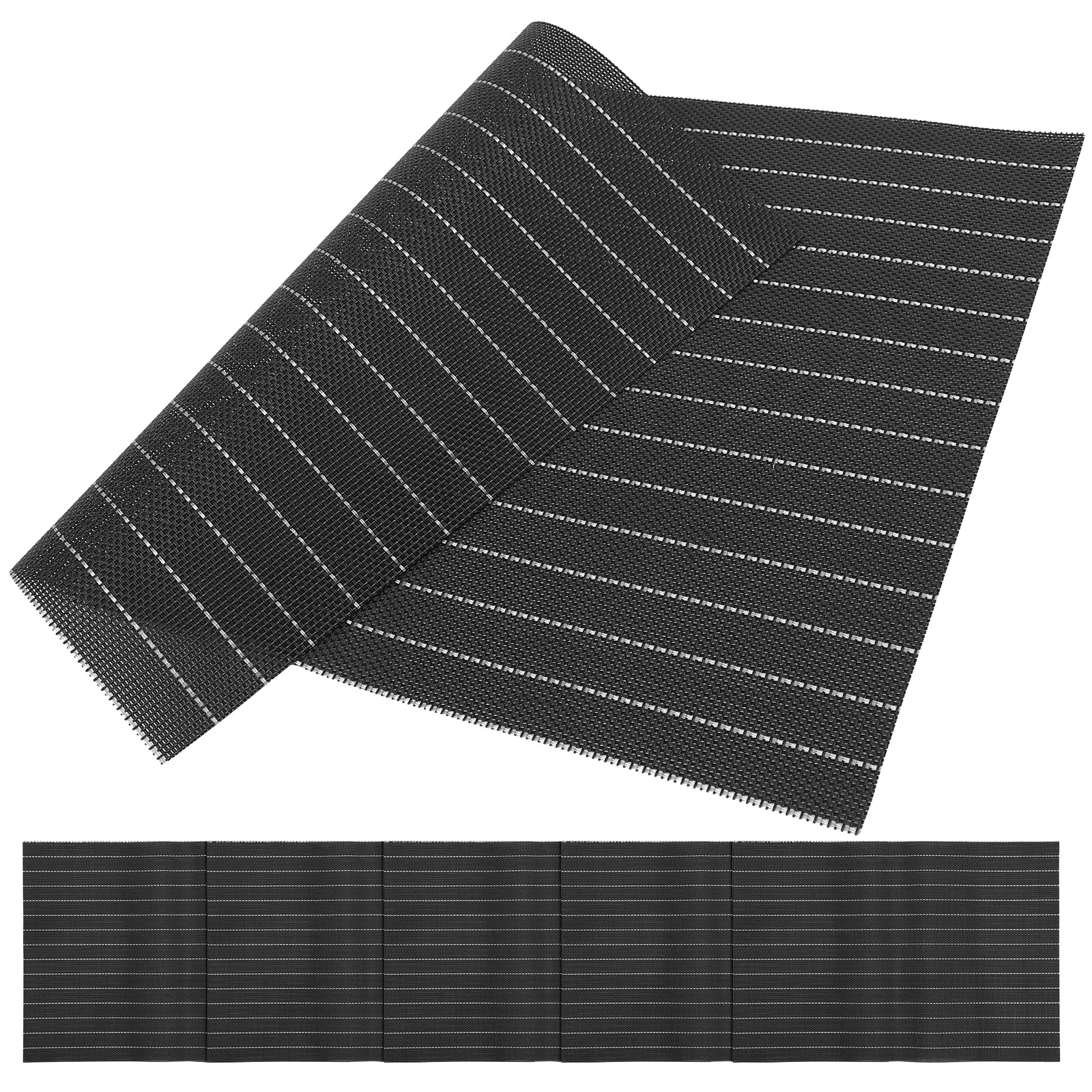 

6Pcs PVC Plate Pads Practical Placements Anti- Pads Heat-Resistant Patterned Tumbler Mats Protective Bottle Mats
