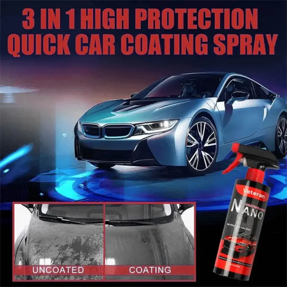 3 in 1 Hydrophobic Cleaner Coating Renewal Agent Multi-Functional Car Coating Agent Spray High Protection Quick Coating Spray