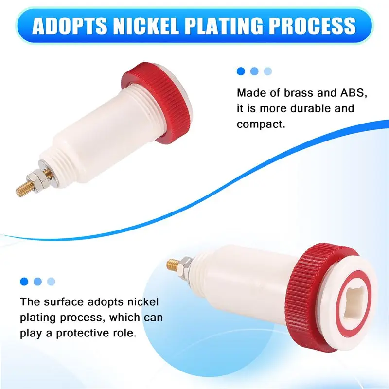 ABFN-2 Pairs Of 4 Mm Banana Cross Jack 10Kv -30Kv High Voltage Connector Plug And Socket Power Supply Test Instrument