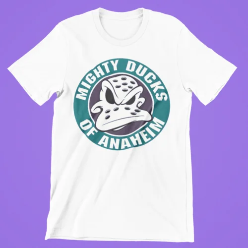 Mighty Ducks Anaheim Hockey Movie Retro Bella Premium Blend t-shirt