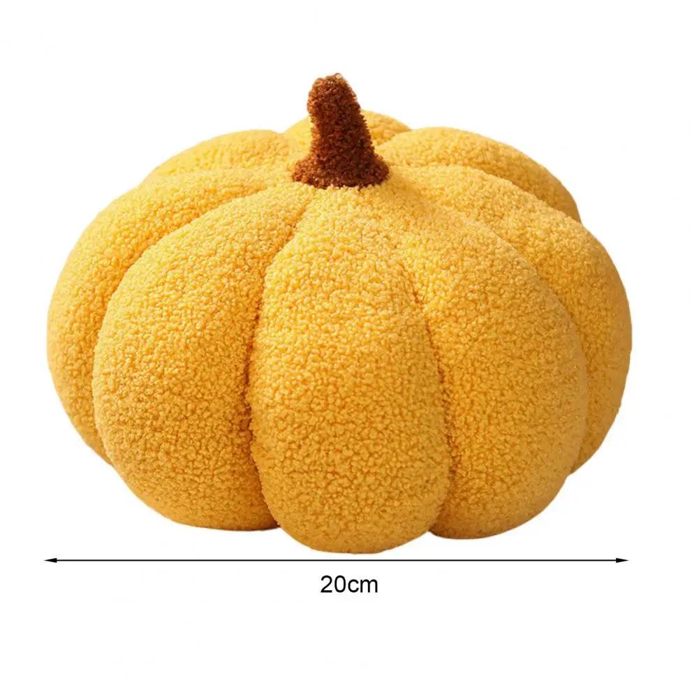 Halloween Pumpkin Throw Pillow Stuffed Pumpkin Plush Toy Sofa Pillow Ornament for Halloween Home Decor Kid Cushion Photo props