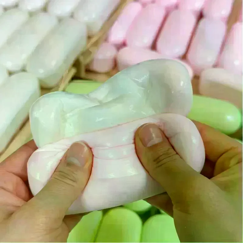 Cheese Cake Bread Toy Slow Rising Thumb Rice Cake Slow Rebound Squeeze Toys Stress Release Hand Relax Toy Gift 1Pcs