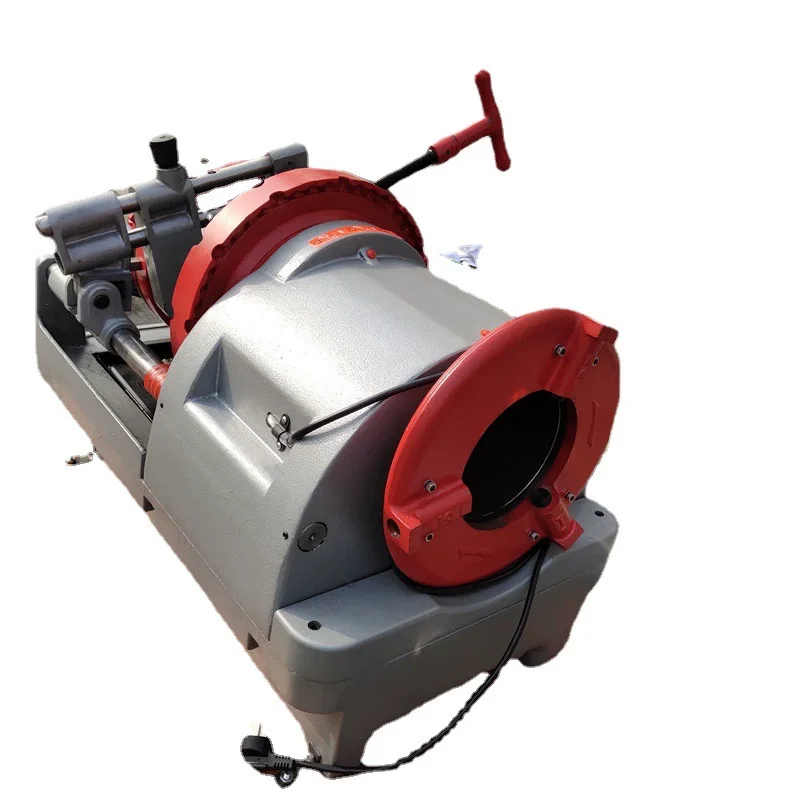 Electric Pipe Threading Machine Fire Water Pipe Cutting Threading Tool Full Spare Parts for Industrial Plumbing Engineering Use