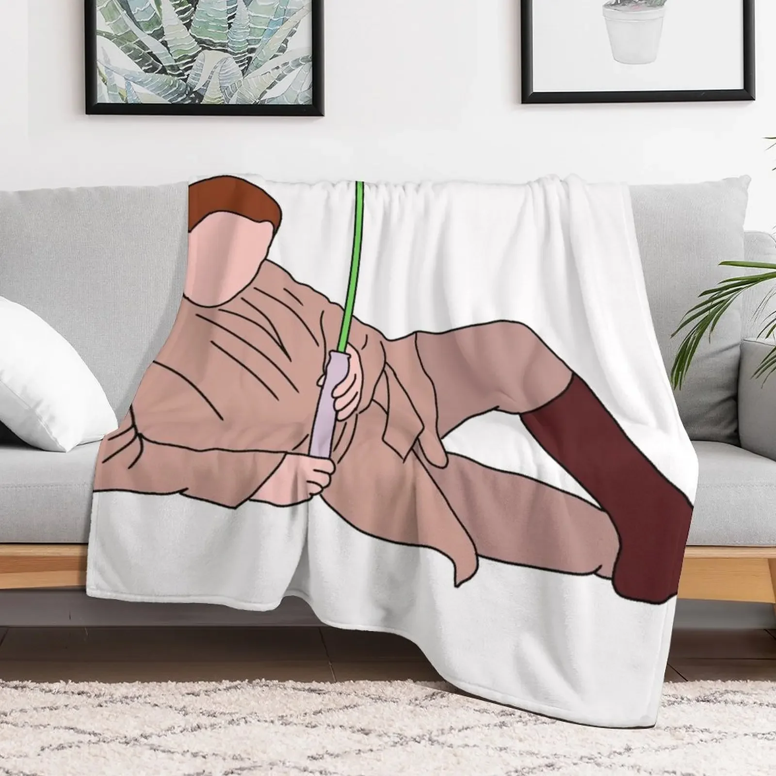 Obi Wan Sexy Pose Throw Blanket Nap Sleeping Bag Blankets