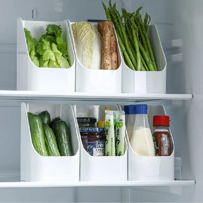 

Refrigerator Organizer Bins Fridge Food Sort Storage Box Transparent Seasoning Storage Box Kitchen Fridge Storage Organizer
