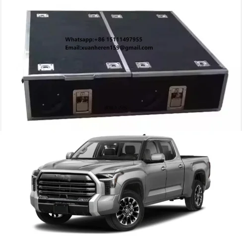 Car Accessories Outdoor Camping Pickup Truck Kitchen Drawer System for Toyota Tundra 5ft/5.5ft/6.5ft
