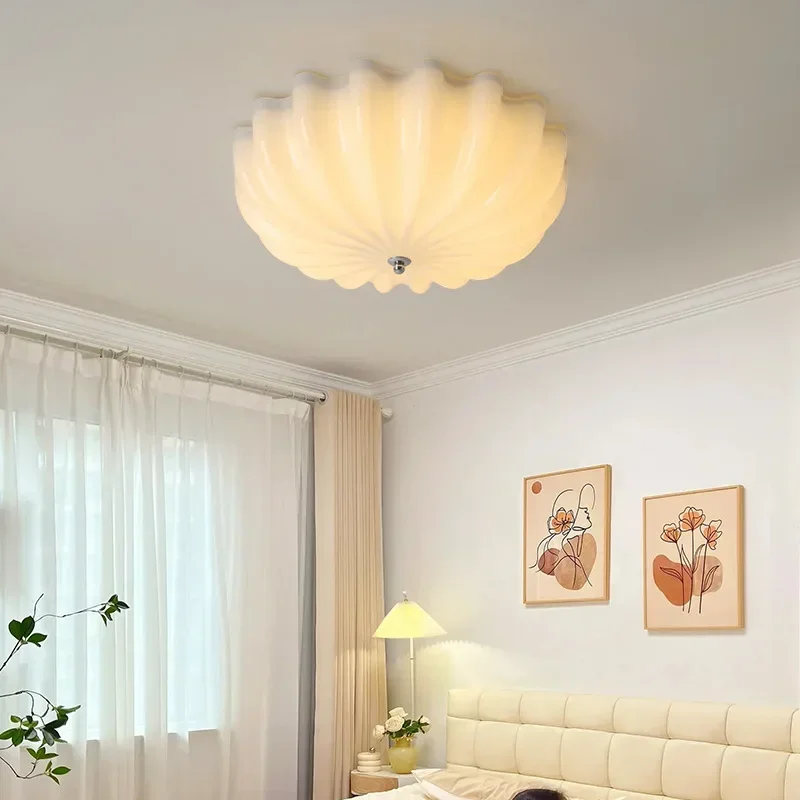 French Cream Style Bedroom Ceiling Light Modern Full Spectrum Study Ceiling Light Children's Room Indoor Lighting Lampu FYCL