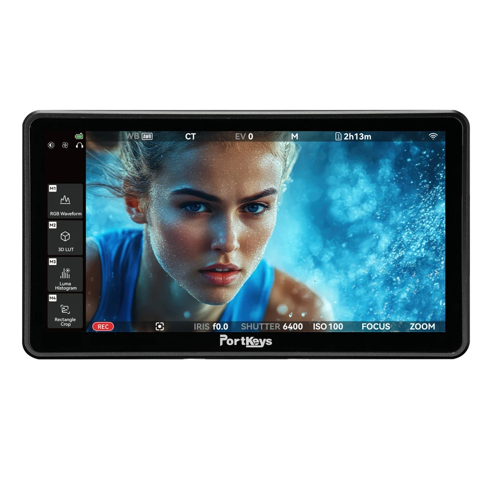 Portkeys LH5P III 5.7 Inch High Brightness 2000nits Camera Field Monitor Touchscreen 4K HDMI with Camera Control for DSLR Camera