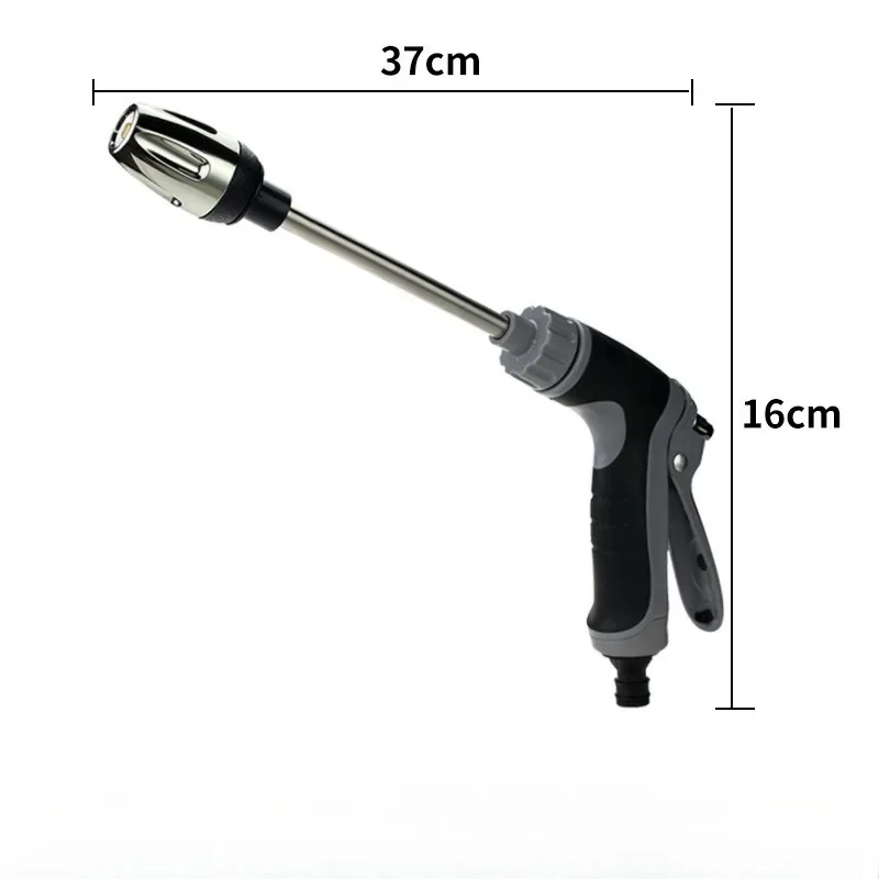 High-Pressure Car Wash Water Gun Household and Alloy Long Pole with Rubber Handle for Car Accessories
