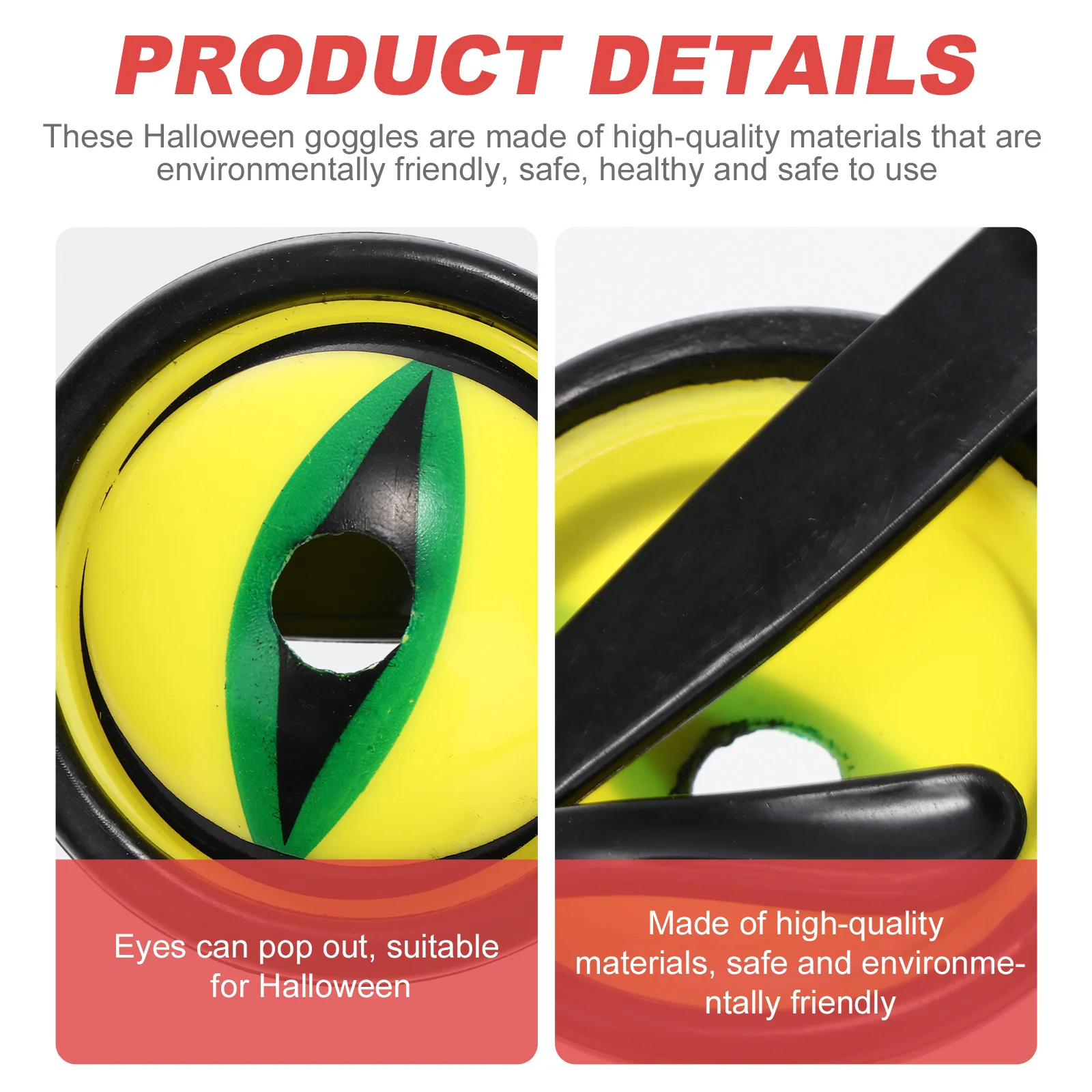 

6Pcs Halloween Scary Eyeglasses Creative Funny Glasses Party Favor Photo Props Cosplay Party Decor Funny Eyeglasses