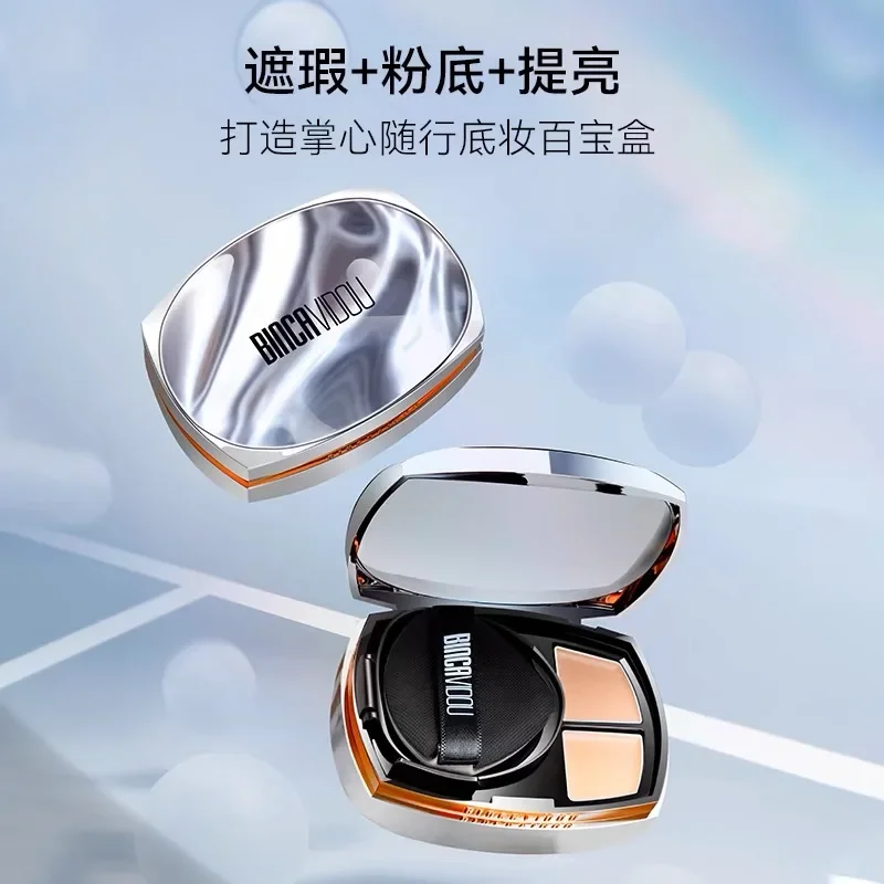 BINCA VIDOU Light Concealer Air Cushion bb Cream Concealer Liquid Foundation Oil Control Waterproof Lasting Makeup
