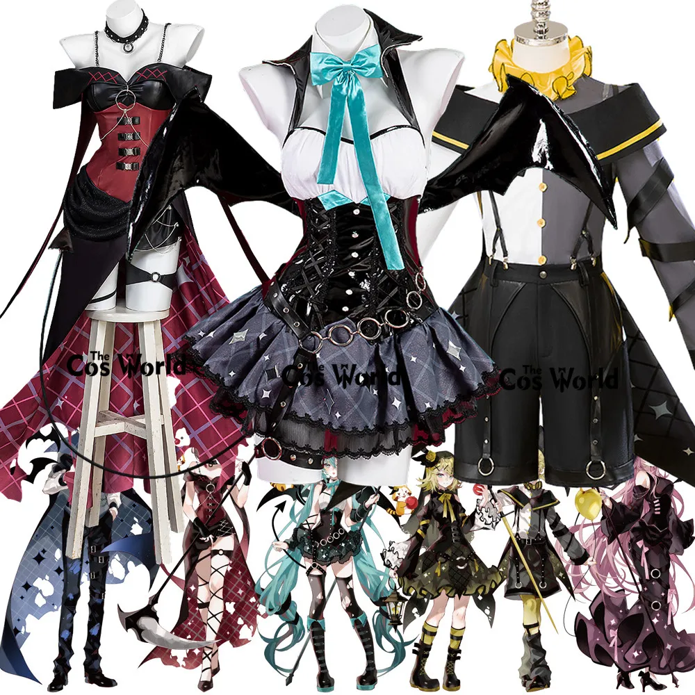 

2023 Miku x Rascal the Raccoon Rin Len Luka Outfits Anime Cosplay Costumes