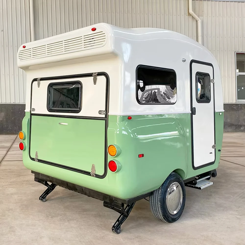 4x4 อลูมิเนียม Mini Teardrop Rv Luxury Camper ออสเตรเลีย Off Road ไมโครไฟเบอร์กลาสน้ําหนักเบาพร้อมเครื่องปรับอากาศ