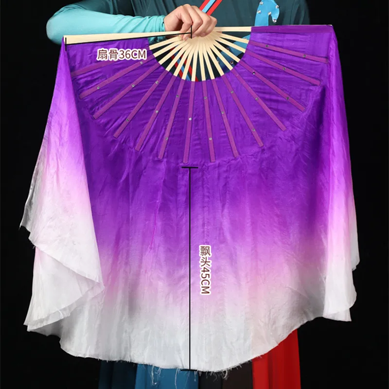 Group voile de soie violet nickel é pour femme, danse du ventre, folklorique chinoise, accessoires de pratique de séparés euse nationale, costume de fête de mariage, fluide, 100%