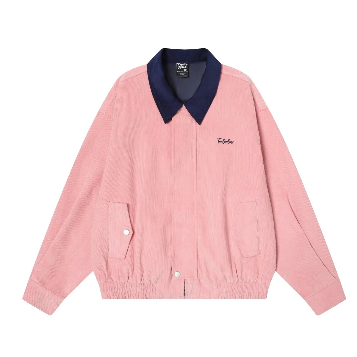 

TAELE plus American Sle Workwear Corduroy Jaet Color Blo Collar Street Loose Versatile Pilot Coat Men's Casual Outerwear