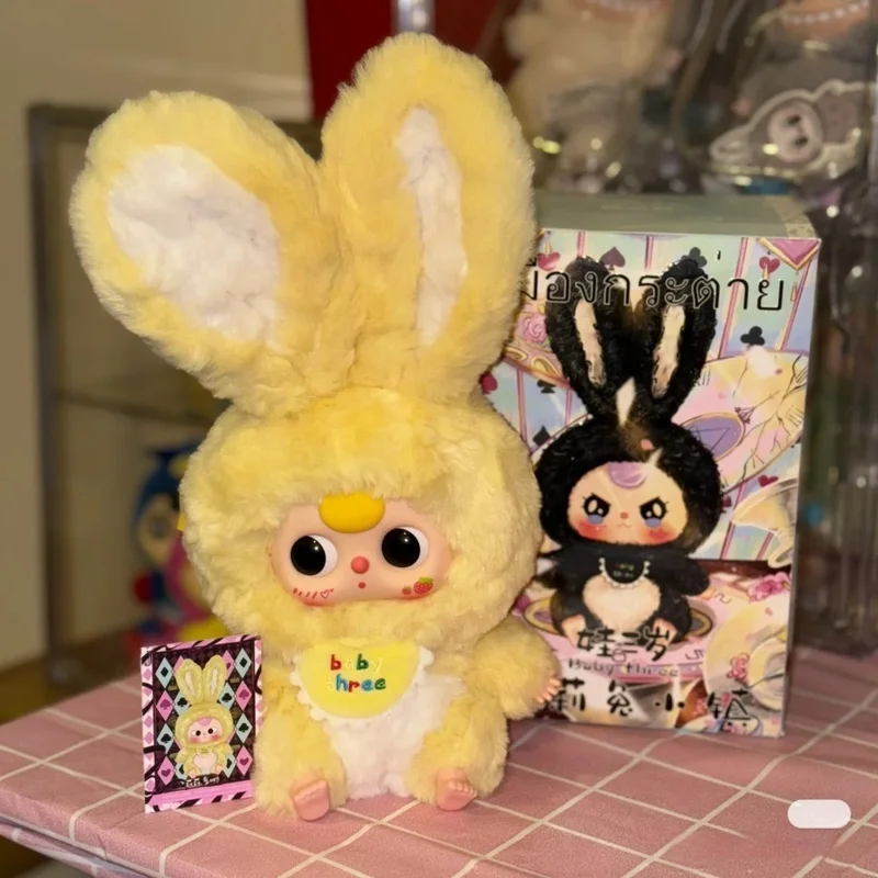Baby Three Lily Rabbit Town Series Blind Box Pluche pop speelgoed 1:1 schaal Prachtige schattige desktop beeldje Halloween cadeau