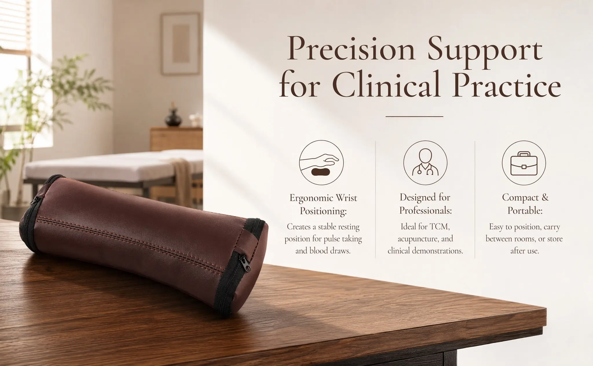Chinese Medicine Pulse-Taking Pillow Professional Wrist Cotton Pillow Clinic Hand Accessory Pulse Cushion Portable