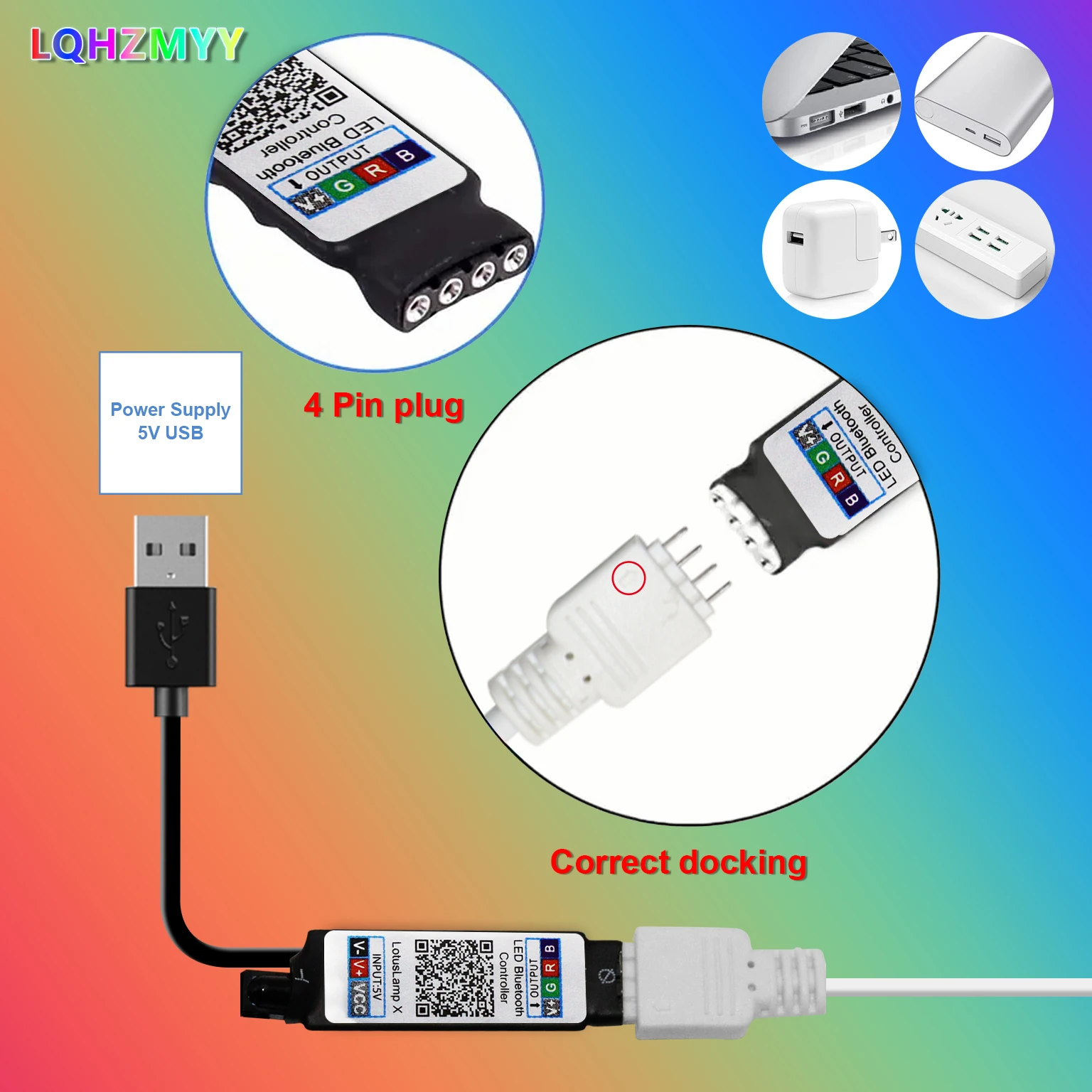 1 Rolle RGB-Farbwechsel-Neon-LED-Lichtstreifen, mit weißem 24-Tasten-Multifunktionscontroller, Bluetooth-Tonabnahmefunktion, App-Steuerung, geeignet für TV- und Computer-Hintergrundbeleuchtung, Gaming, Ferienhaus und S – Detail 3