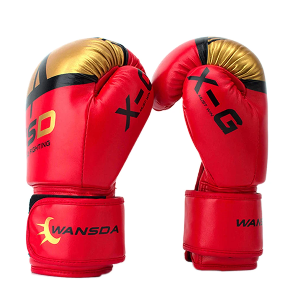 

1 Pair Kids Adult Women Men Boxing Gloves Sandbag Punch Training Muay Thai Karate Fight Mitts Gloves