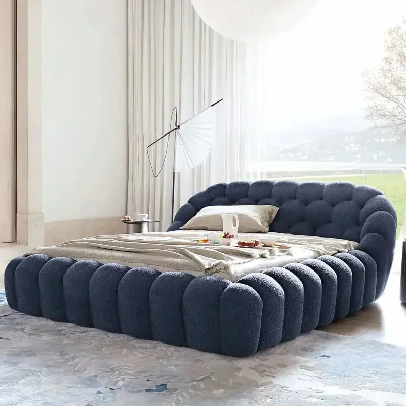 ITALIAN BUBBLE BED BED Italian minimalist football  modern minimalist bubble  teddy velvet fabric