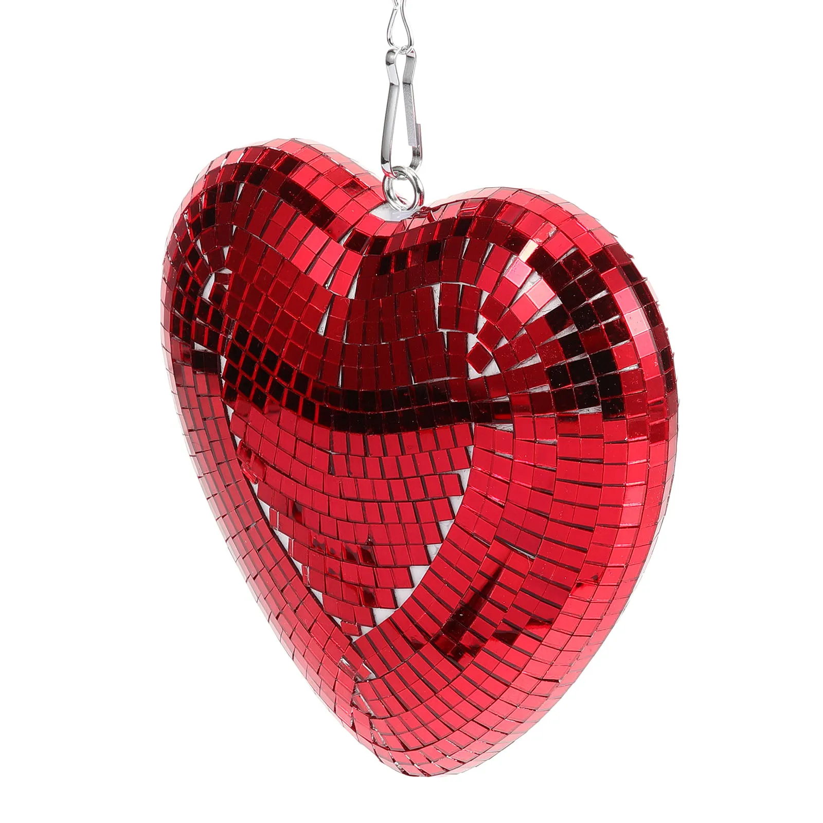 

Love Glass Decorations Disco Hanging Ball Heart Shaped Balls Decorate Foam Pendant Hangings