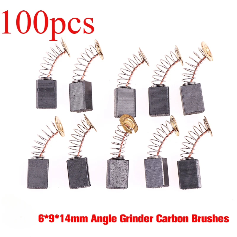 100pcs Power Tool Carbon Brush Electric Hammer Angle Grinder Graphite Brush Replacement Wholesale