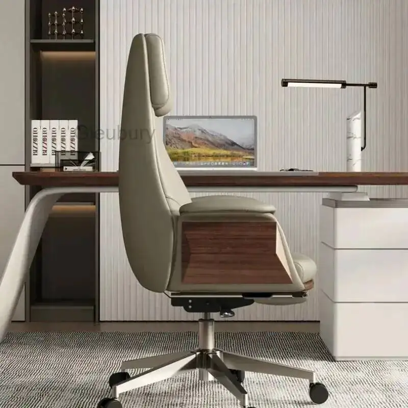 

Дизайнерское офисное кресло класса люкс из кожи, вращающееся, итальянское, для руководителя, для дома и офиса, современная мебель Sedia Ufficio