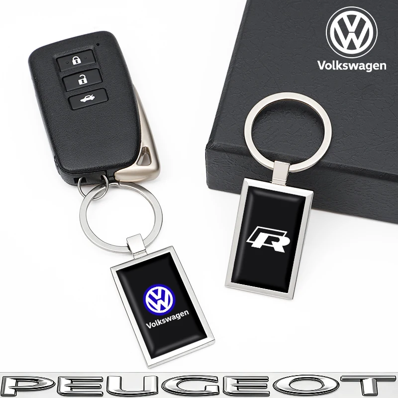 Auto-Emblem Schlüsselanhänger Schlüsselring Schlüsselkette Dekoration für VW Golf Tiguan T-Roc Polo Passat ID.4 T-Cross ID.3 Taigo ID.7 Atlas Beetle