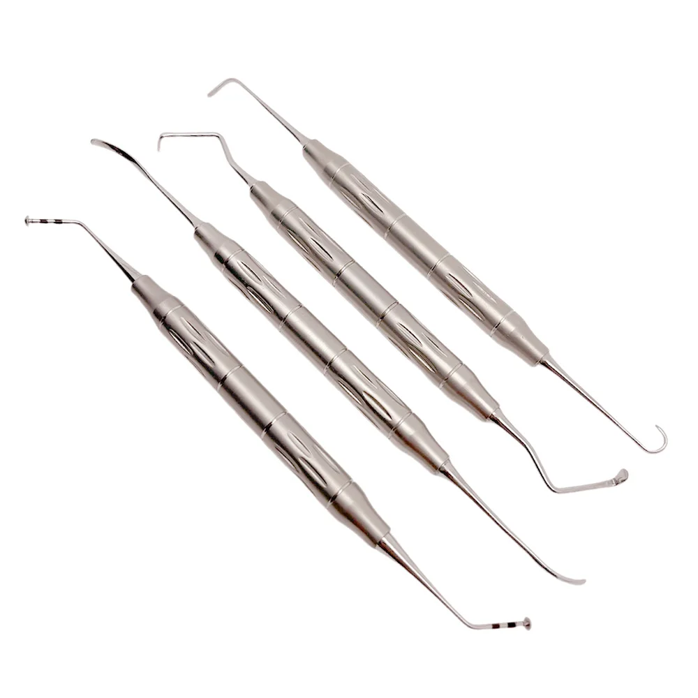 4Pcs Dental Implant Maxillary Sinus External Lift Kit with Periosteum Separator for Soft Tissue Management Surgical Tools