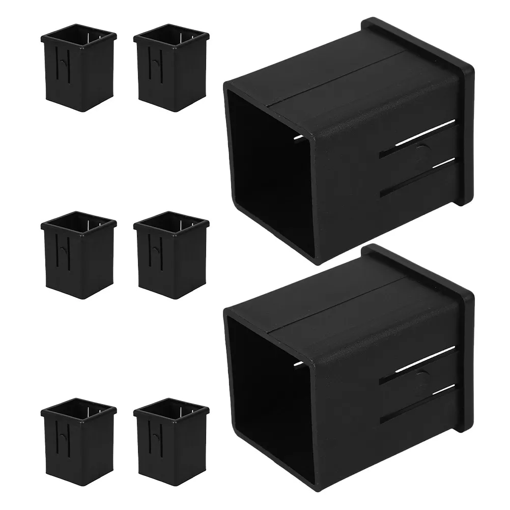 8Pcs Hollow Tube Insert Sleeve for Square Tubes Equipment Replacement Parts Glide Tube Sliding Isolation