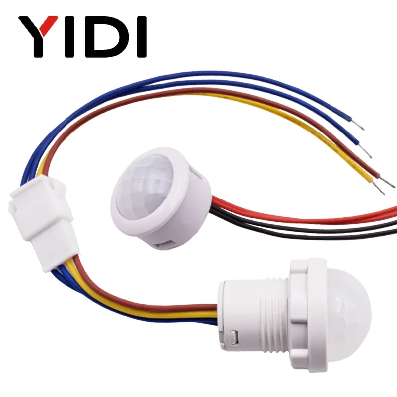Pir-Lampe, Infrarot-Bewegungsmelder-Schalter, 12 V, 24 V, 110 V, 220 V, automatisches Ein-/Ausschalten, Schrank, Innen- und Außenbereich, menschliches Induktions-IR-Licht