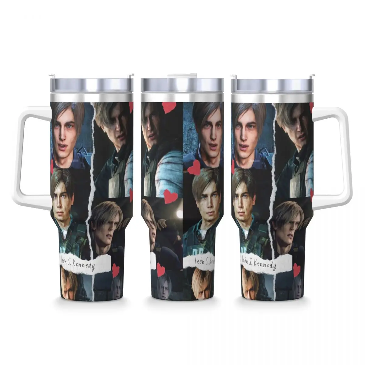 

Leons Kennedy Residents Evils Стакан из нержавеющей стали Дорожные автомобильные кружки 40 унций Термокружка Сохраняет тепло Холодный напиток Молоко Бутылка для воды