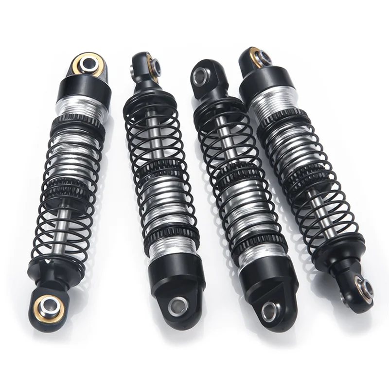 4PCS Metal Shock Absorber Damper for Traxxas TRX4M TRX-4M Bronco Defender 1/18 RC Crawler Car Upgrade Parts,Black