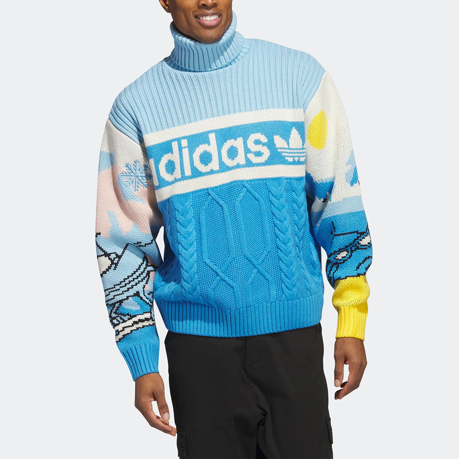

Adidas Genuine Three Stripes Unisex Knit Sweater HZ9215