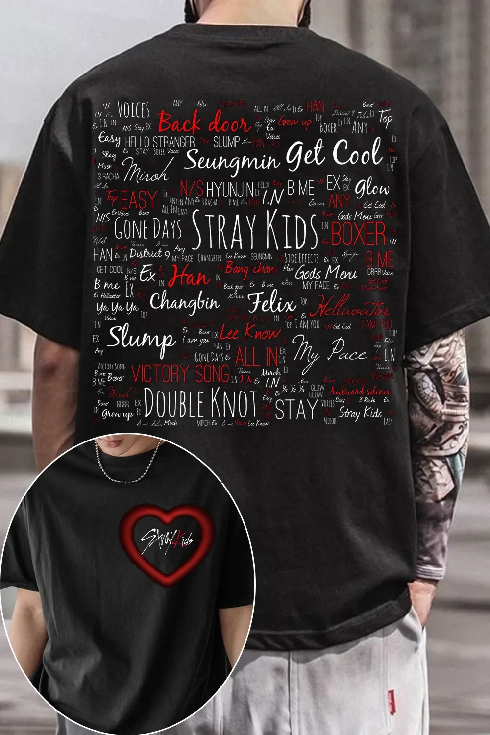 2026 Stray Kids T Shirt Mens Womens Cotton Tees Ummer Casual Short Sleeve Round Neck Clothing Loose Tops Trend - view 2
