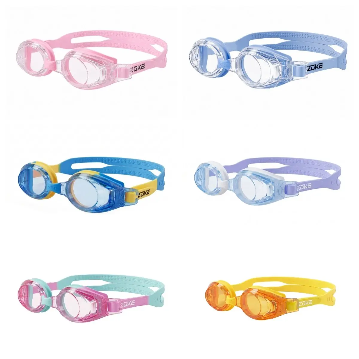 zoke-子供用スイミングゴーグル-uv保護-防水-曇り止め-プロ仕様スイミンググラス-子供用-マルチカラーオプション