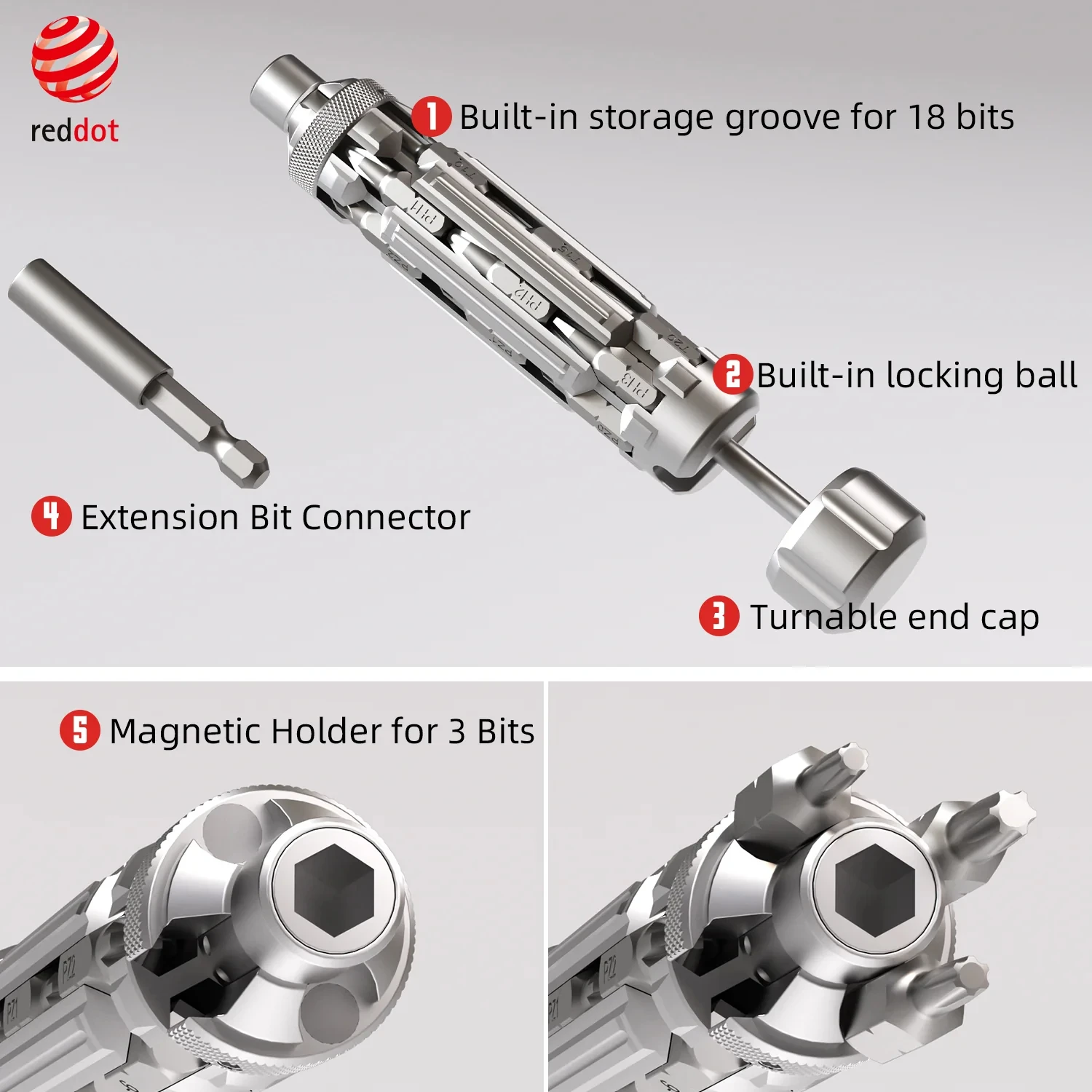 New Screwdriver Set 20 in 1 Magnetic Phillips Torx S2 Steel Bits Car Professional Repair Men Hand Tools Suitable for Any Scene