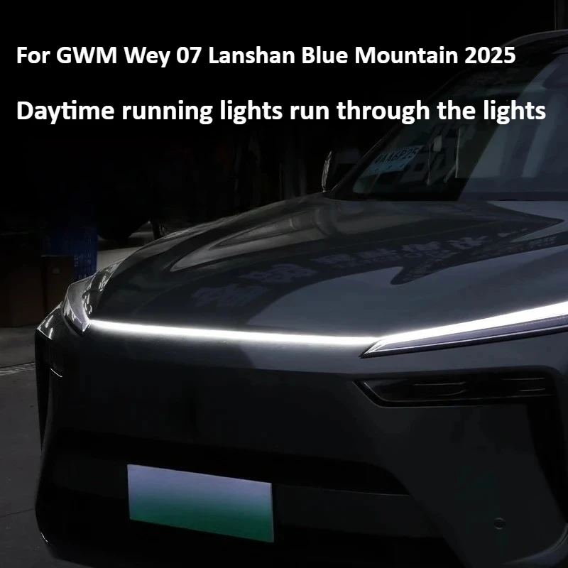 

For GWM Wey 07 Lanshan Blue Mountain 2025 Front penetrating light modified daytime travel decorative light white light