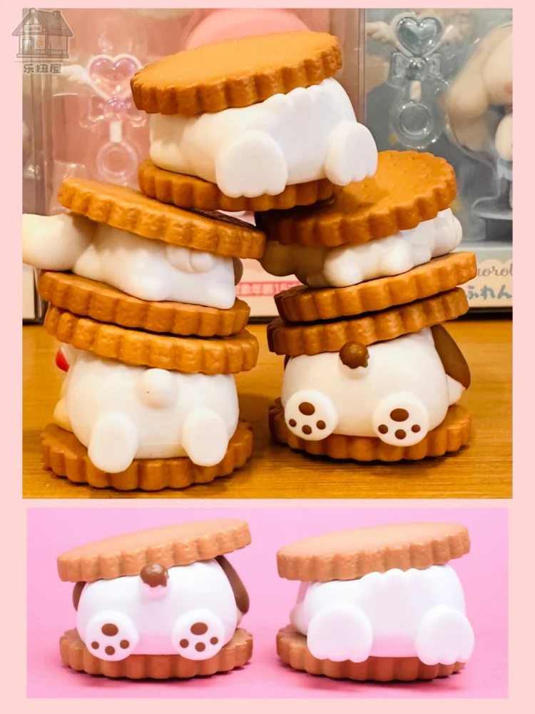 Takara Tomy - Figura Decorativa con Forma de Galleta de los Personajes Originales Japoneses de Sanrio, Hello Kitty, Cinnamoroll, para Escritorio