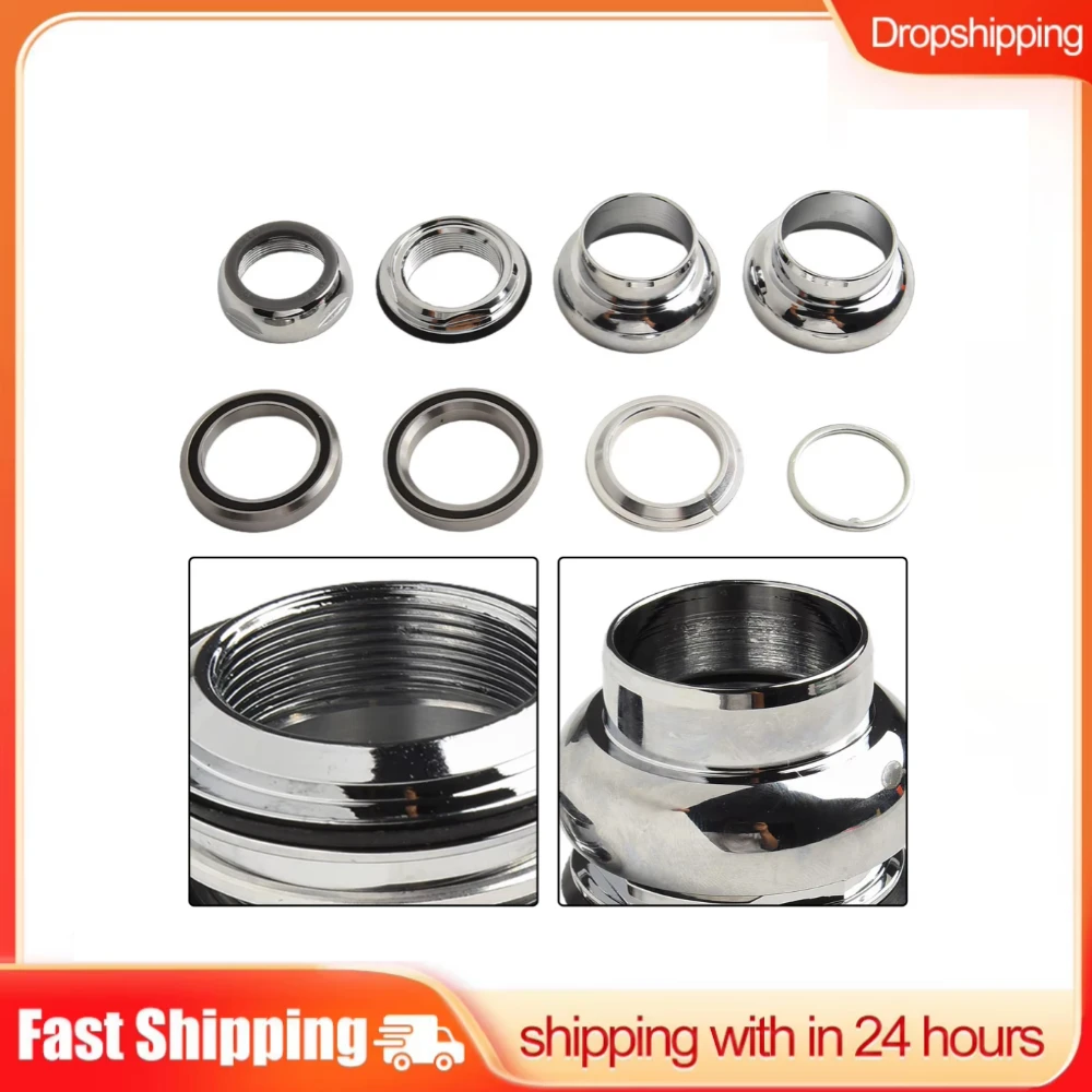 

1 Set Threaded Bicycle Headset Fixed Gear Racing Bike Headset Bearing 22.2mm Mountain Bike Headset Group Bicycle Accessories