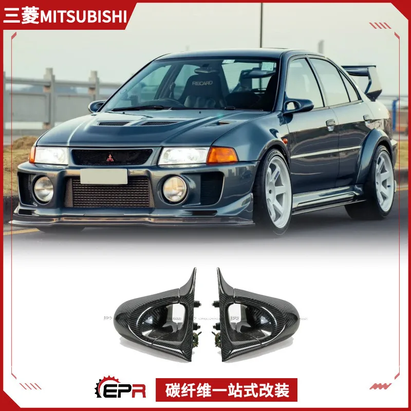 

Подходит для Mitsubishi EVO 5 6 GND, электрическое зеркало заднего вида из углеродного волокна, зеркало заднего вида, модификация и замена