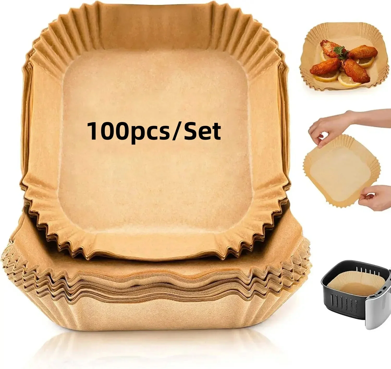 100pcs Square
