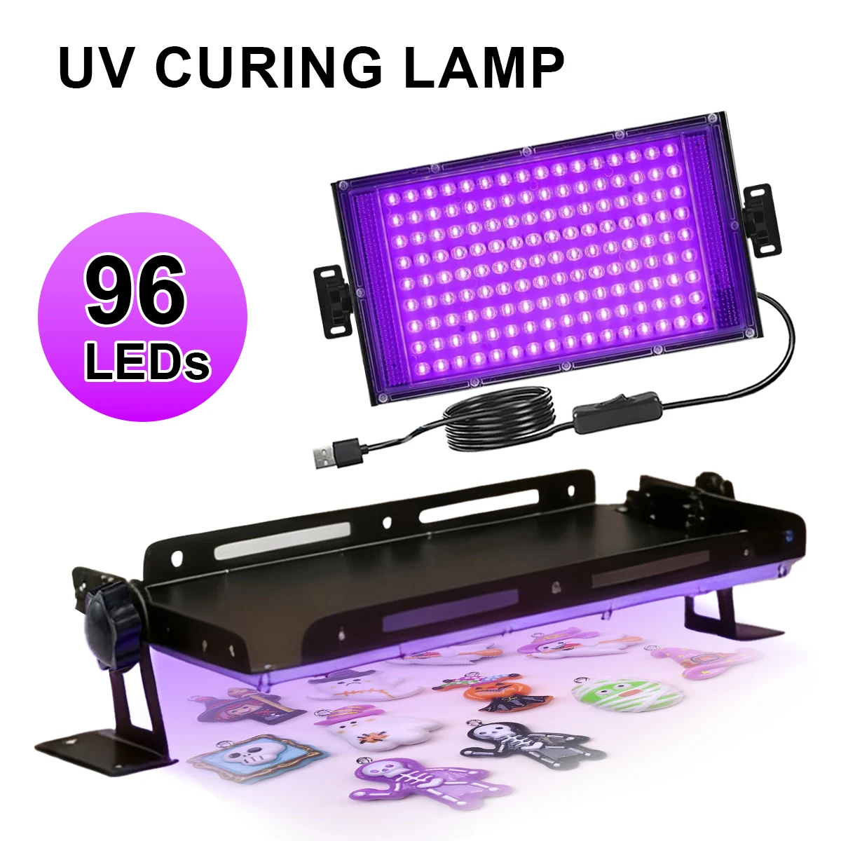 Portable UV Ultraviolet Resin Lamp, Powered by USB, Made of Jewelry, Earrings, Keychains, DIY Curing Lamp, Gift for Parents
