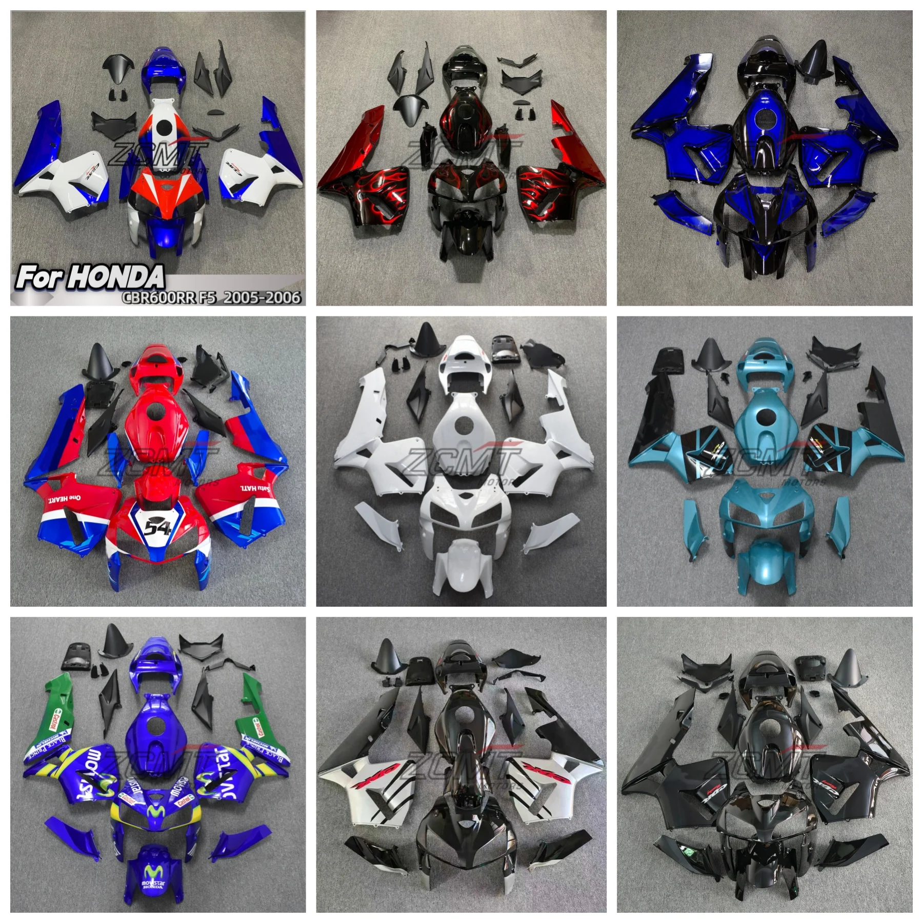 

For HONDA CBR600RR CBR 600RR CBR 600 RR F5 2005 2006 Motorcycle Plastic Fairing Kit ABS Injection Molding